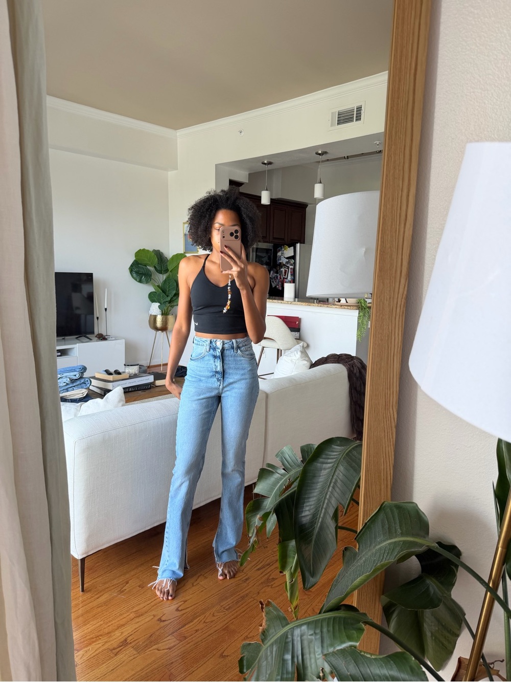 Zara Light Blue High-Rise Straight Leg Women’s Jeans